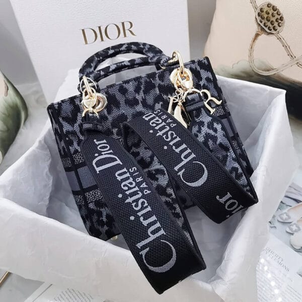 DIOR MEDIUM LADY D-LITE BAG black - Image 7
