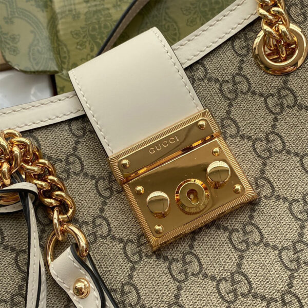 Padlock small GG shoulder bag Beige - Image 7