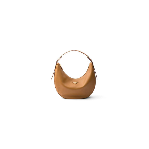 Prada Large leather shoulder bag Khaki