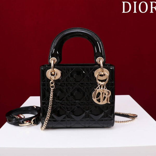 Mini Lady Dior Bag black - Image 2