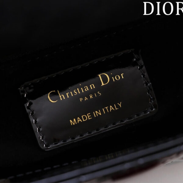 Mini Lady Dior Bag black - Image 7
