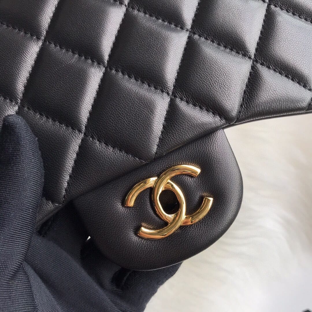 CHANEL LARGE CLASSIC HANDBAG(High-end grade) black - Image 6