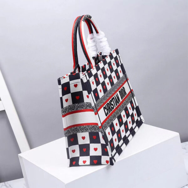 SMALL DIORAMOUR DIOR BOOK TOTE Medium grey - Image 3