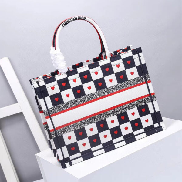 SMALL DIORAMOUR DIOR BOOK TOTE Medium grey - Image 4