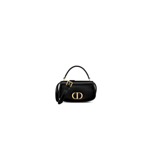 Dior Small 30 Montaigne Avenue Top Handle Bag black