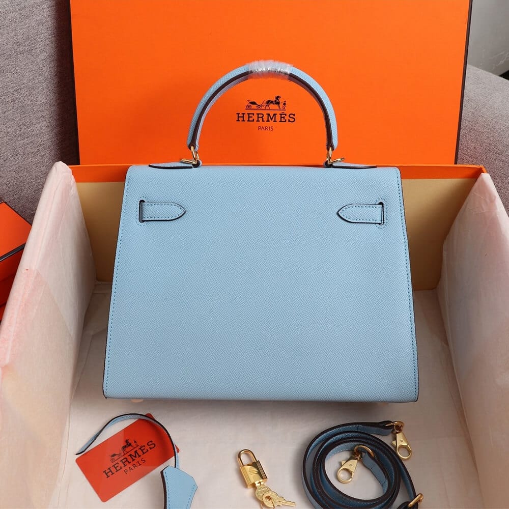 Hermes Kelly 25 Lake Blue - Image 4