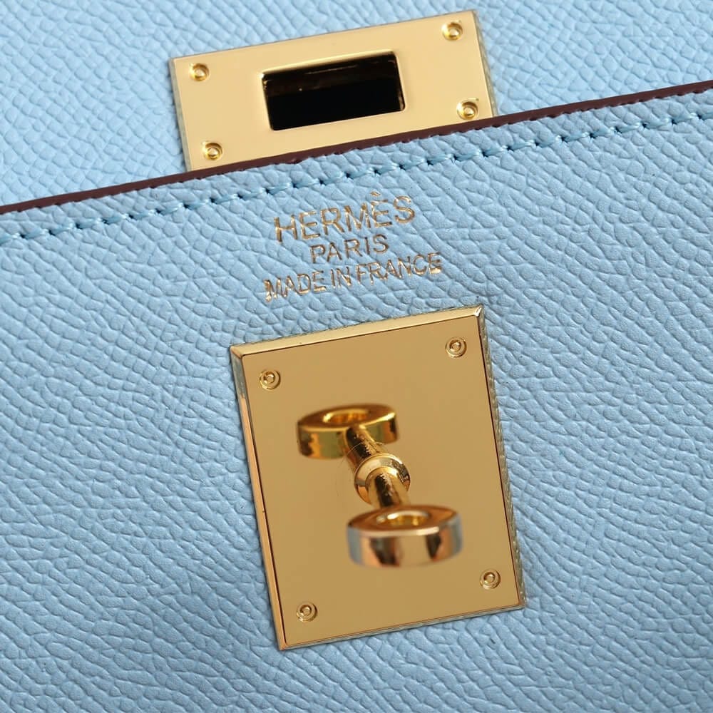 Hermes Kelly 25 Lake Blue - Image 6