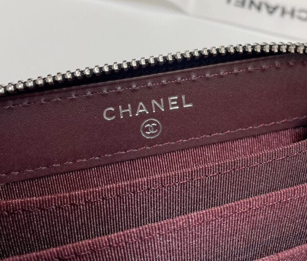 Chanel Classic Zipper Coin Wallet black - Image 6
