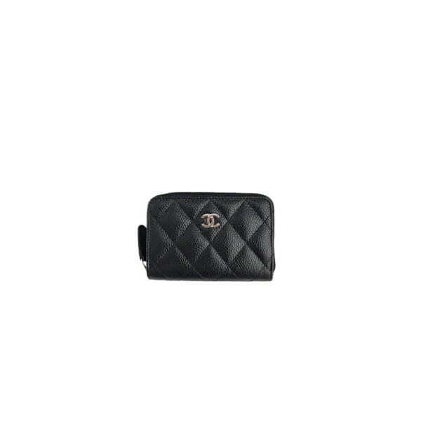 Chanel Classic Zipper Coin Wallet black