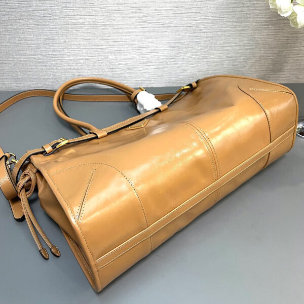 Prada Large leather handbag(high-end grade) Lake Blue - Image 5