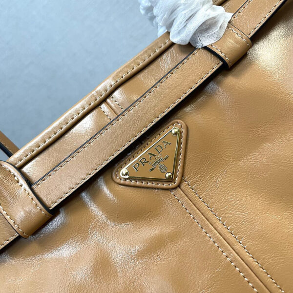 Prada Large leather handbag(high-end grade) Lake Blue - Image 6