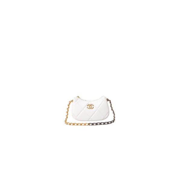 CHANEL 19 chain bag White