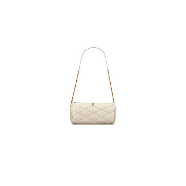 YSL SADE MINI TUBE BAG IN QUILTED LAMBSKIN Beige