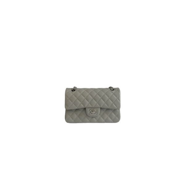CHANEL SMALL CLASSIC HANDBAG Medium grey