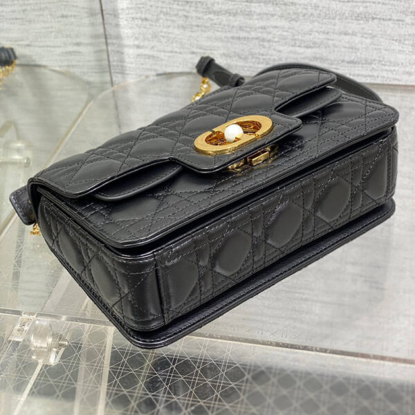 Small Dior Jolie Top Handle Bag black - Image 5