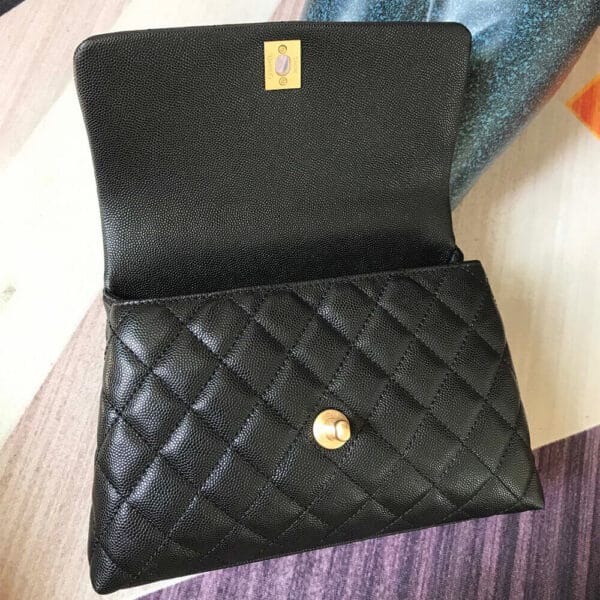 Chanel Coco handle flap shoulder bag PM black - Image 5