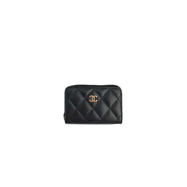 Chanel Classic Zipper Coin Wallet black