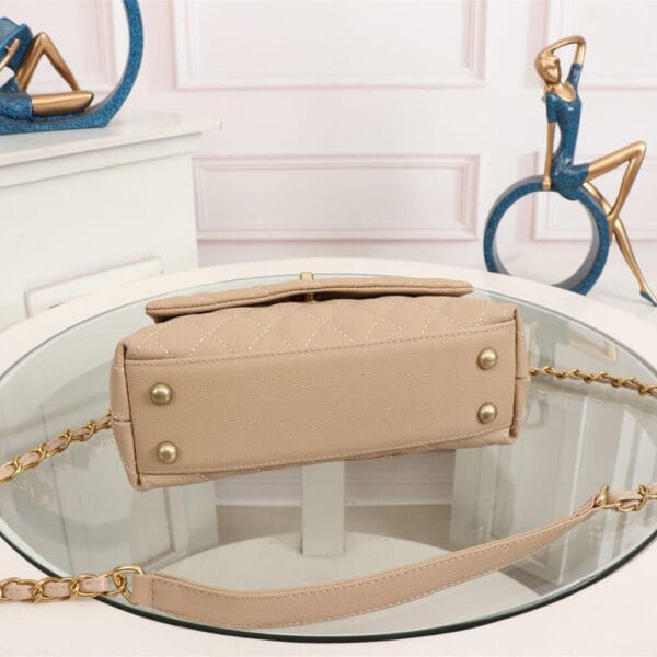 Chanel Coco handle flap shoulder bag PM Lake Blue - Image 5