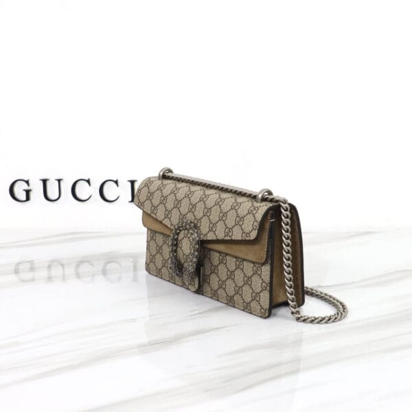 DIONYSUS SMALL GG RECTANGULAR BAG Beige - Image 3