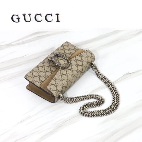 DIONYSUS SMALL GG RECTANGULAR BAG Beige - Image 5