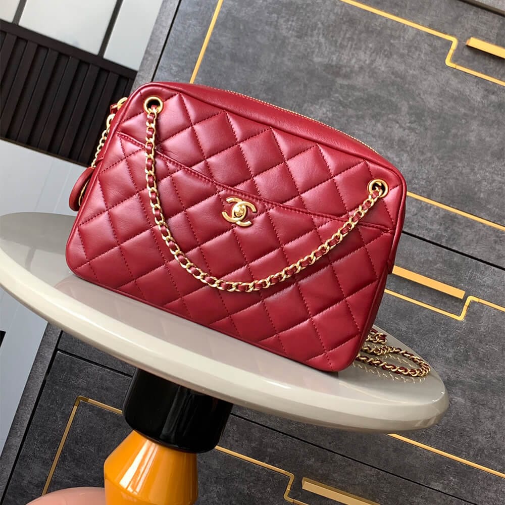 CHANEL large Camera Case Khaki - Image 2