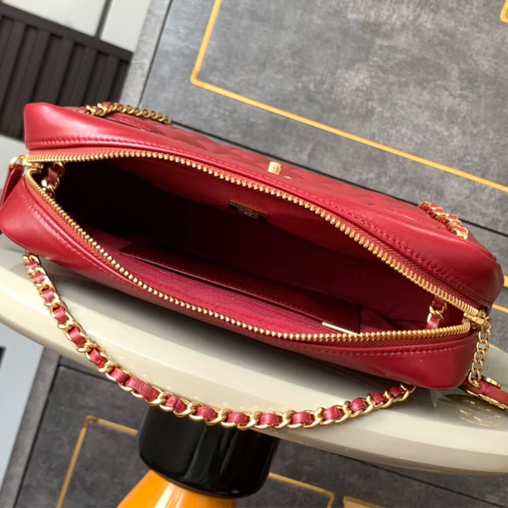 CHANEL large Camera Case Khaki - Image 8