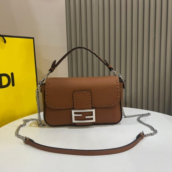 Fendi Mini Baguette Khaki - Image 2