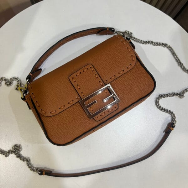 Fendi Mini Baguette Khaki - Image 5