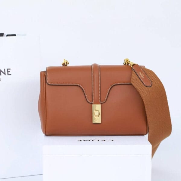 CELINE Teen 16 Soft in Supple Calfskin(High-end Grade) Lake Blue - Image 2