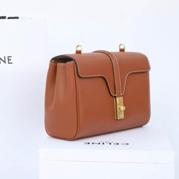 CELINE Teen 16 Soft in Supple Calfskin(High-end Grade) Lake Blue - Image 3