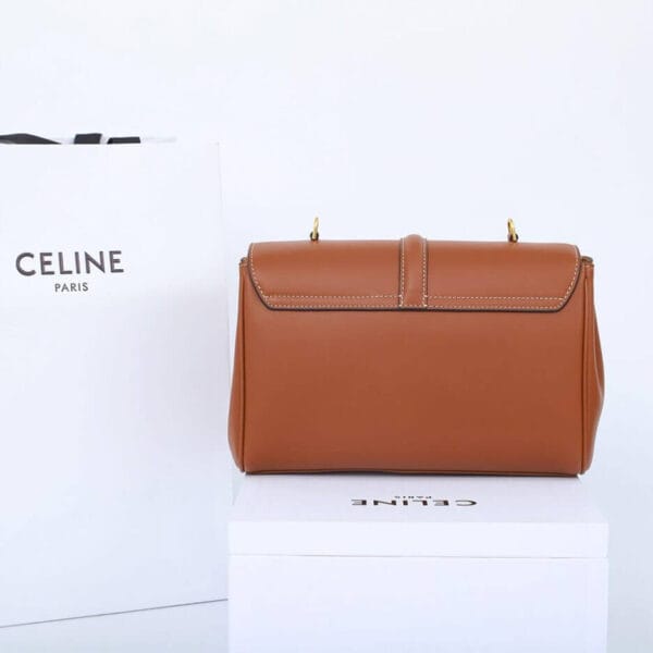 CELINE Teen 16 Soft in Supple Calfskin(High-end Grade) Lake Blue - Image 4
