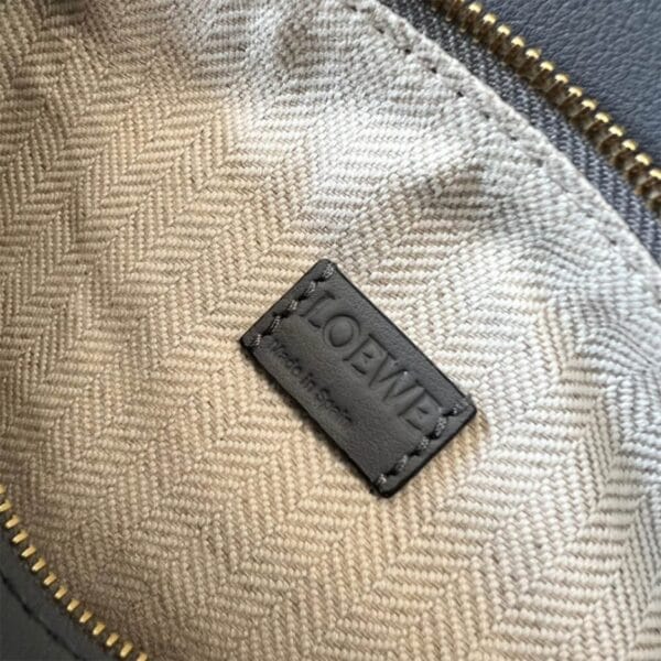 LOEWE Mini Puzzle bag in classic calfskin Lake Blue - Image 8