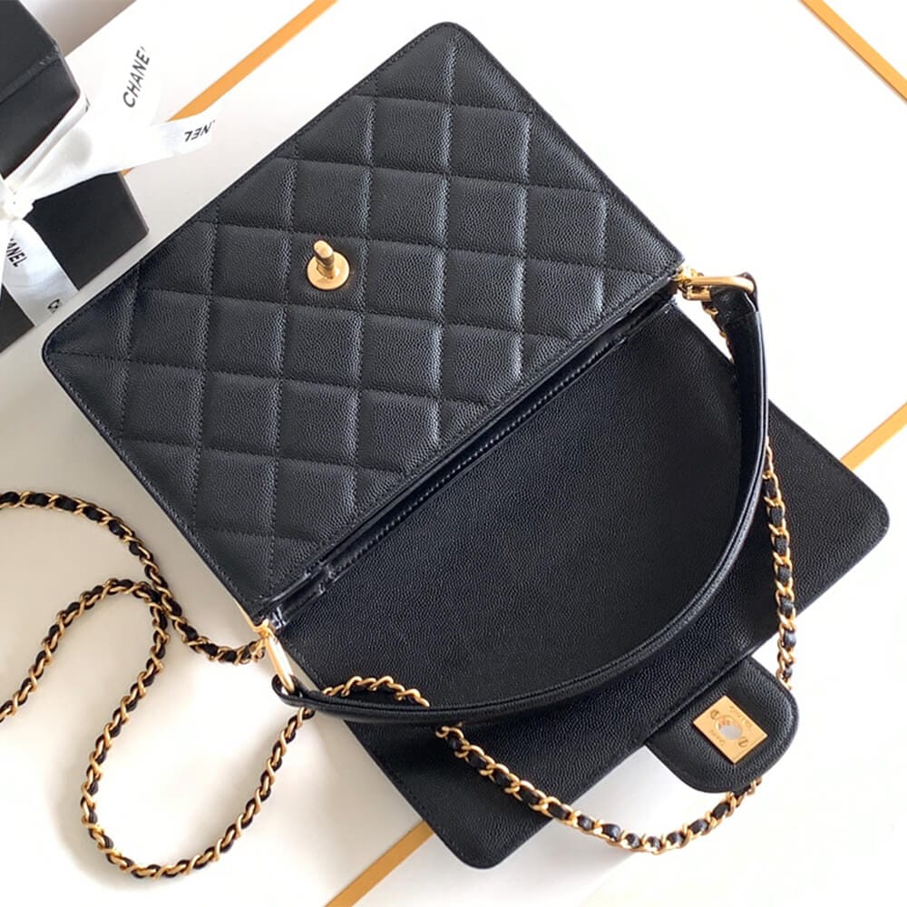 Chanel Large Handbag black - Image 5