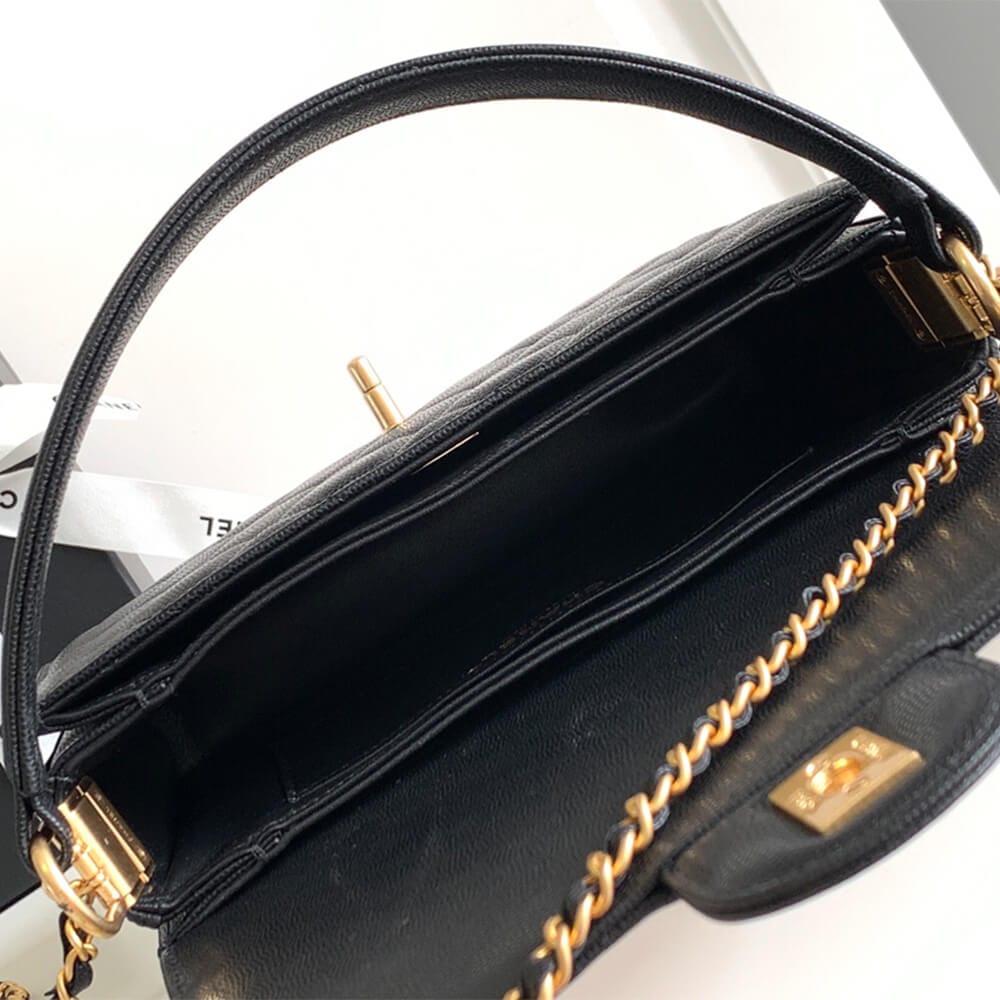 Chanel Large Handbag black - Image 8