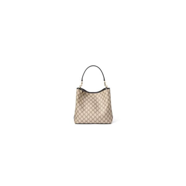 GG Emblem small shoulder bag Beige