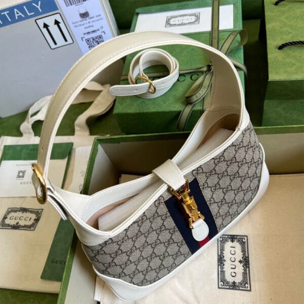 Jackie 1961 small shoulder bag Beige - Image 4