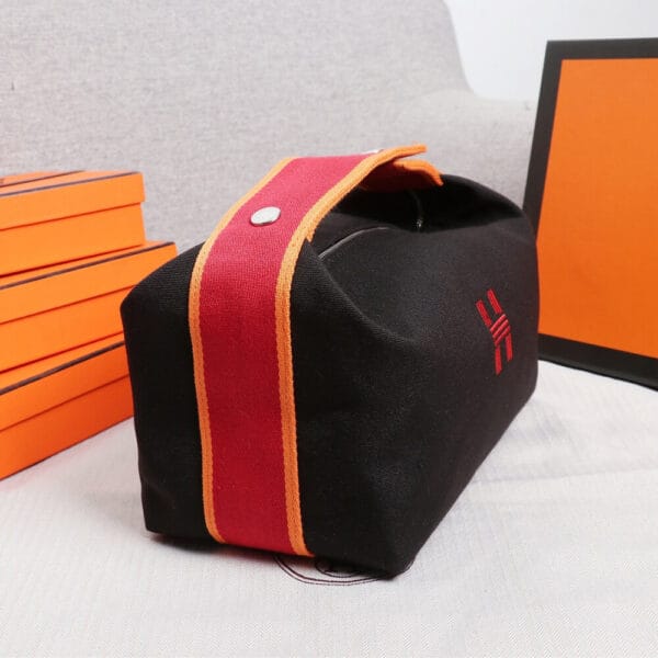 Hermes toiletery bag black - Image 3