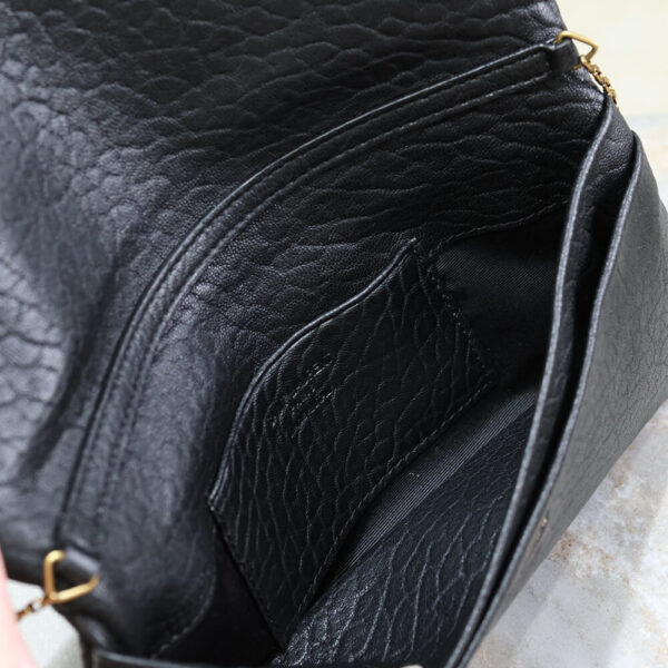 YSL CALYPSO GRAINED LAMBSKIN MINI BAG black - Image 8