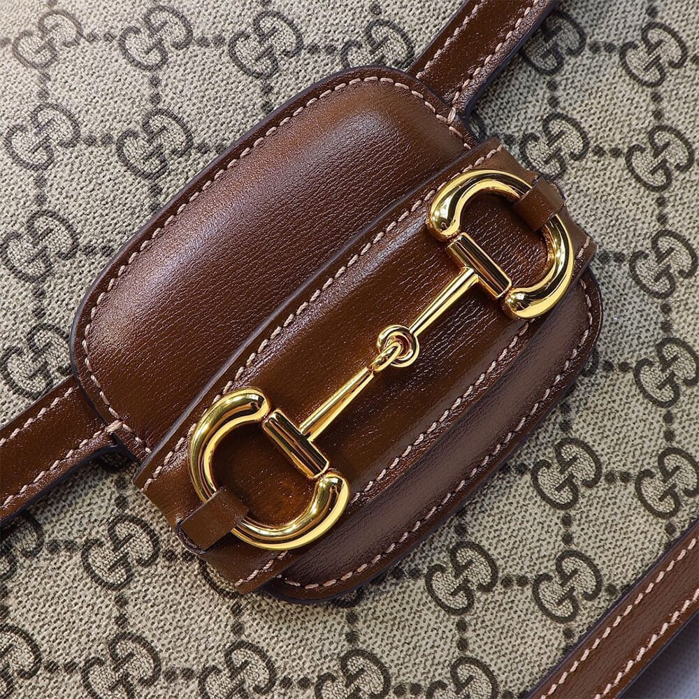 GUCCI HORSEBIT 1955 SHOULDER BAG Beige - Image 7