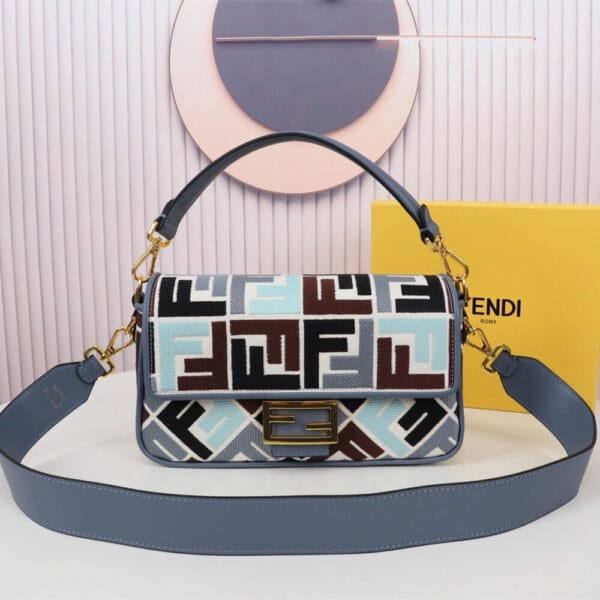 Fendi Baguette(high-end grade) Lake Blue - Image 2