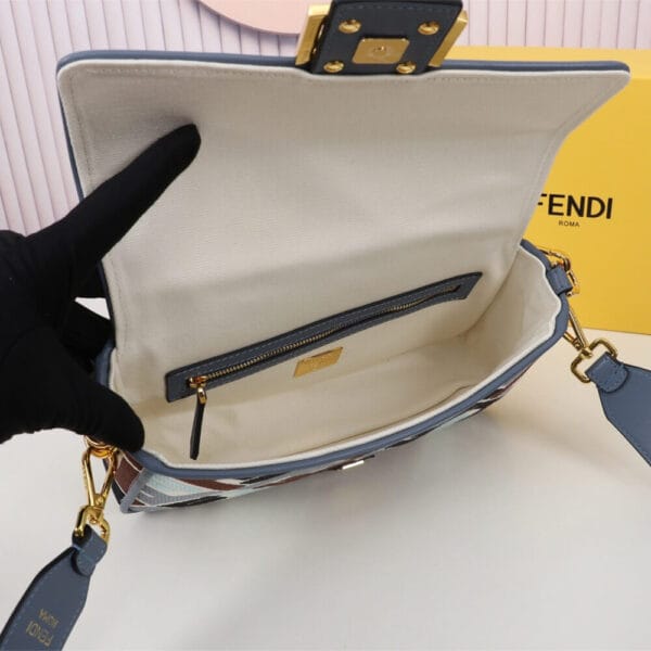 Fendi Baguette(high-end grade) Lake Blue - Image 8