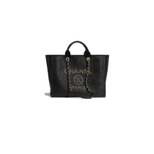 CHANEL MEDIUM DEAUVILLE TOTE black