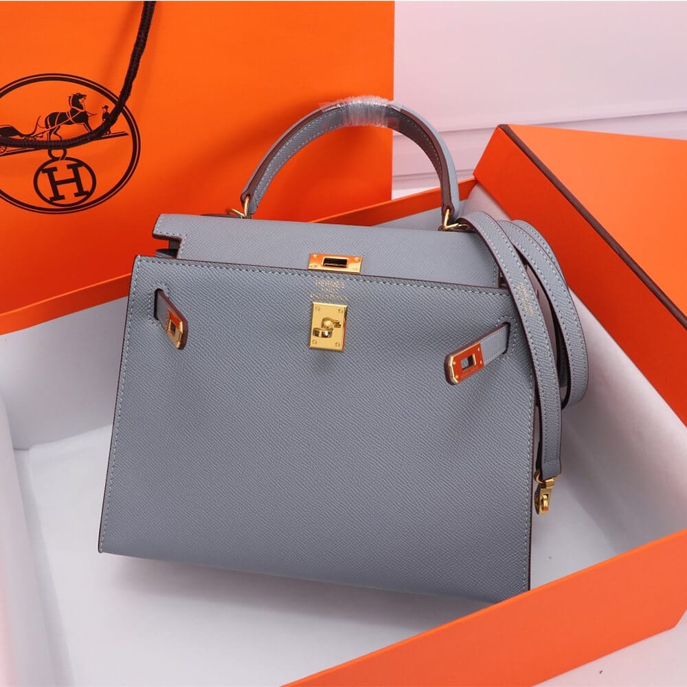 Hermes Kelly 25 Medium grey - Image 3