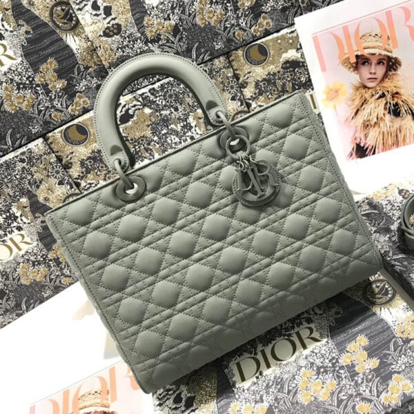 DIOR LARGE LADY DIOR BAG White - Image 2