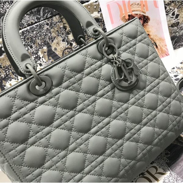 DIOR LARGE LADY DIOR BAG White - Image 3