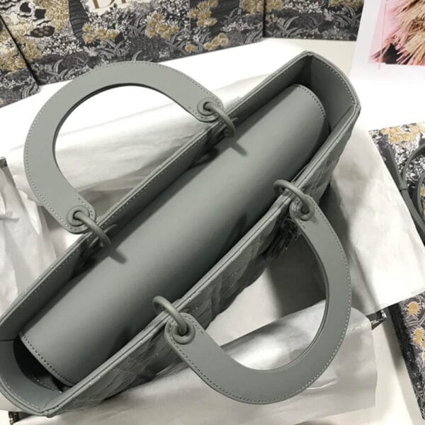 DIOR LARGE LADY DIOR BAG White - Image 7