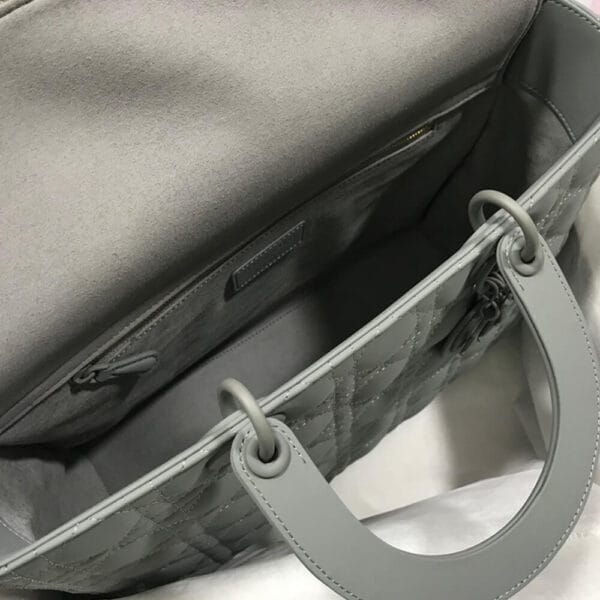 DIOR LARGE LADY DIOR BAG White - Image 8