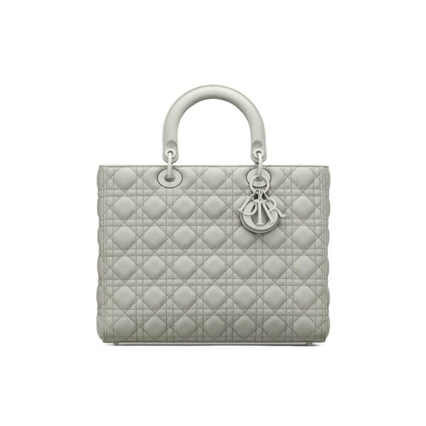 DIOR LARGE LADY DIOR BAG White