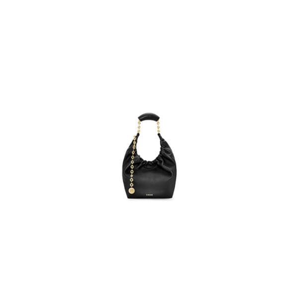 Loewe Small Squeeze bag in nappa lambskin black