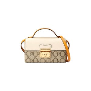 GG Padlock mini bag Beige